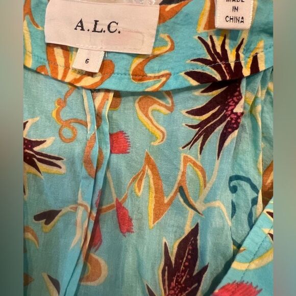 A.L.C. RTR Sally Cotton Mini dress with pockets women's size 6 - Picture 13 of 13
